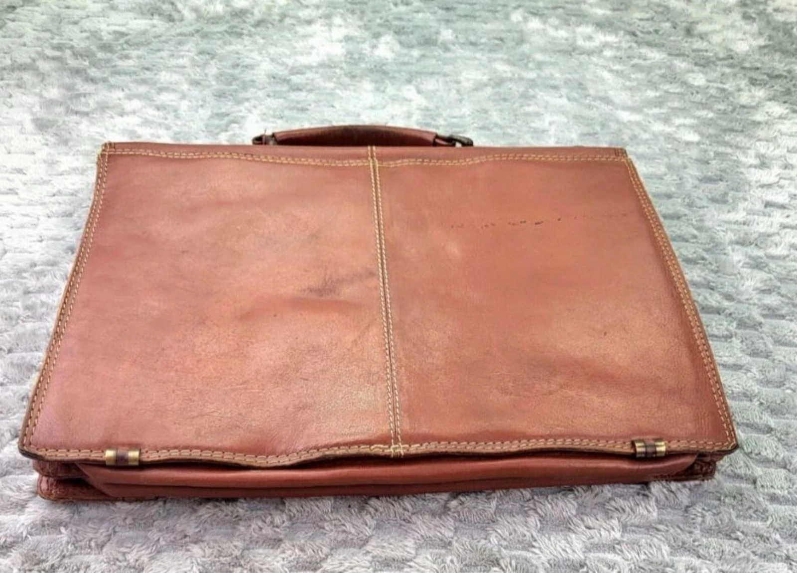 HIDE CRAFT Leren Aktentas Vintage Retro Y2K 90s stijl – photo 15